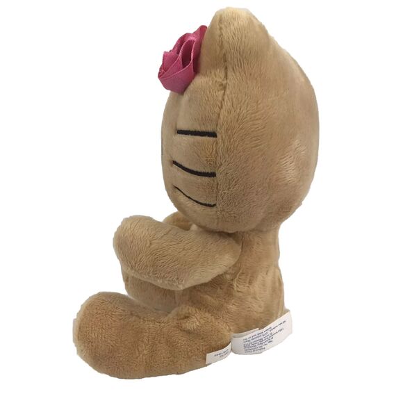 Hello Kitty Build-A-Bear Smallfry Plush 6.5" Sunkissed Tan Pink Rose 2012 Sanrio - Picture 3 of 12